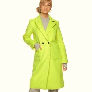 NWT Cara Santana collab Apt.9 pantone yellow coat